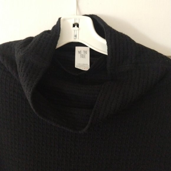 We The Free [Free People] NWT Kitty Thermal Tunic Top/Dress in Black - Size L - Picture 6 of 10